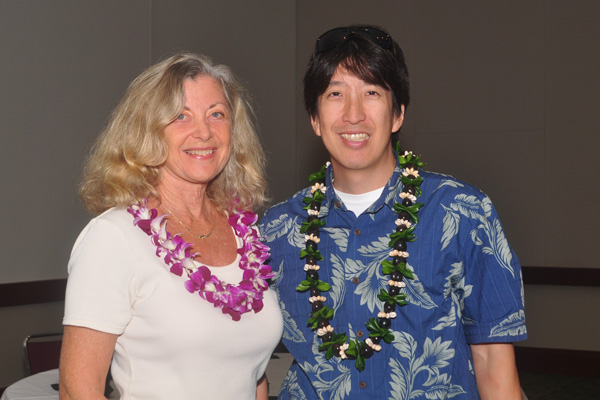 Linda Sherman with Edward Sugimoto at Hawaii Social Media Summit