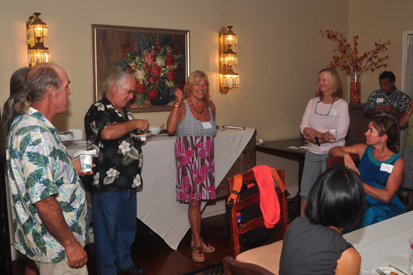 Jai Roberts, Hostess of Honua Lani Gardens and Co-Founder Sustainability Forums Kauai Speaking